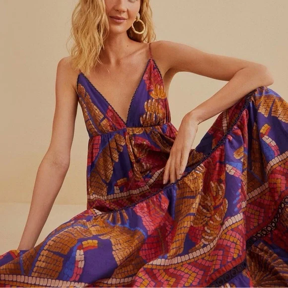 FARM Rio Mosaic Maxi Dress - Picture 2 of 13
